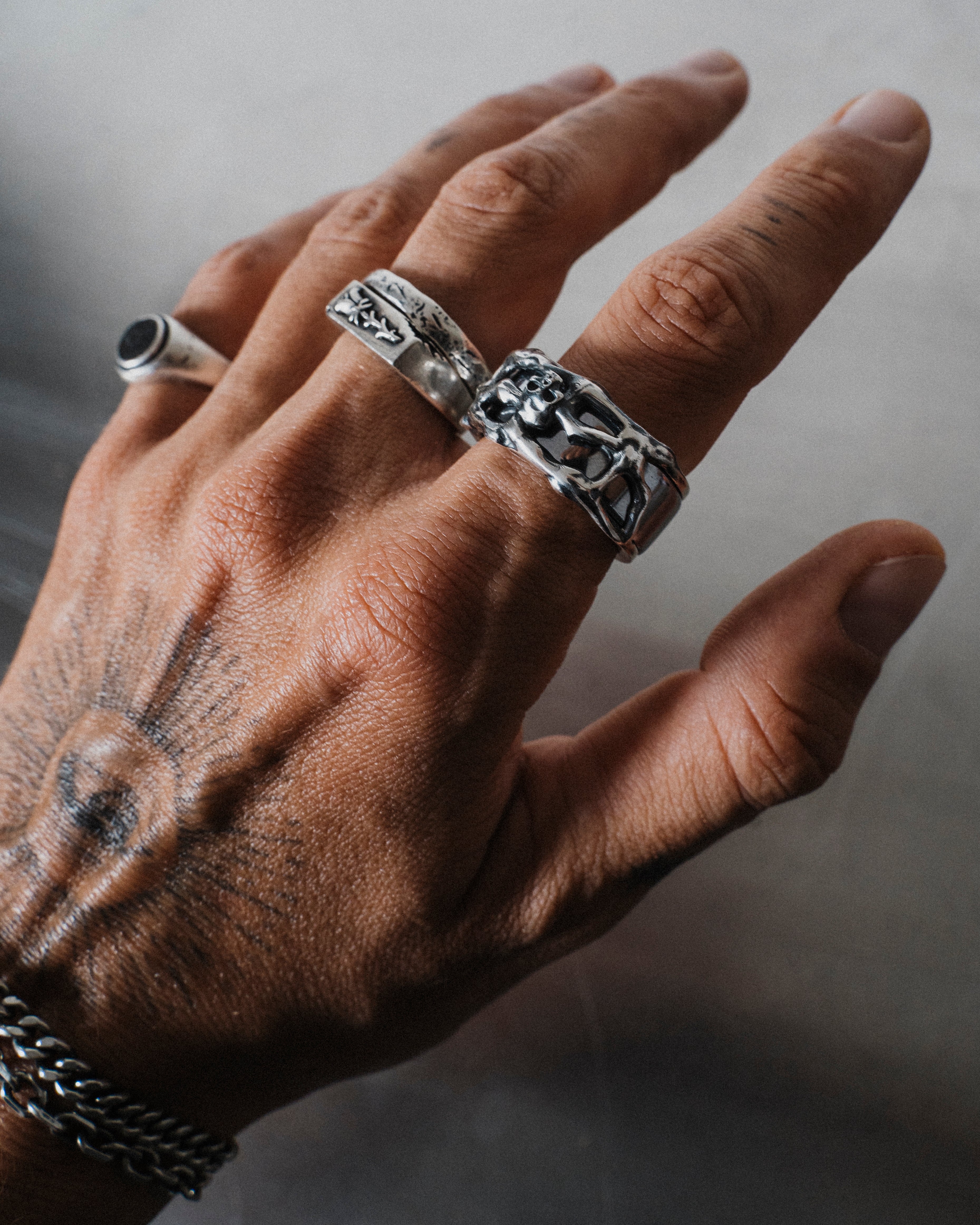 YRH® 04 Ring Jacket | SILVER