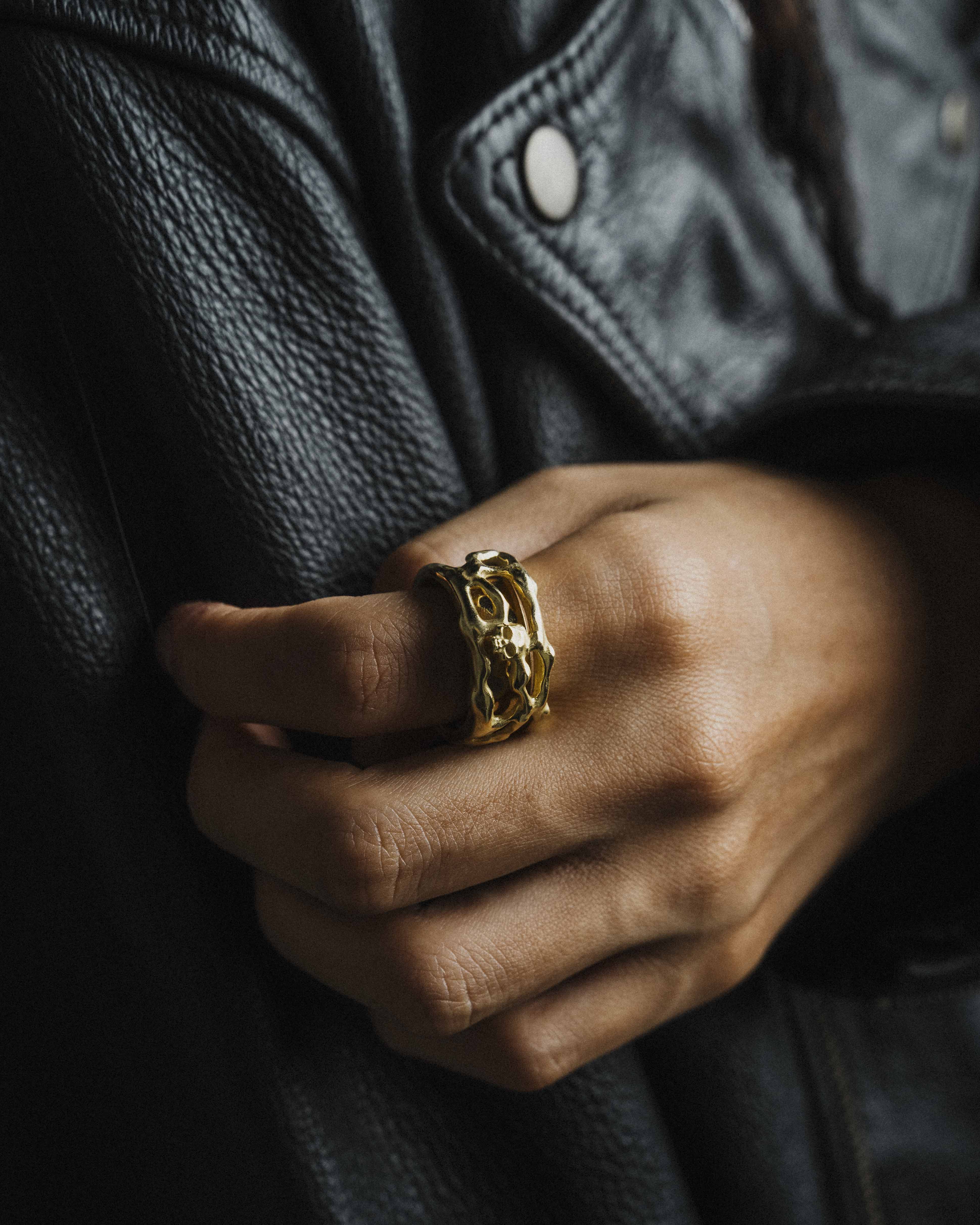 YRH® 04 Ring Jacket – Gold | yoreh®