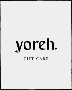 Yoreh Gift Card