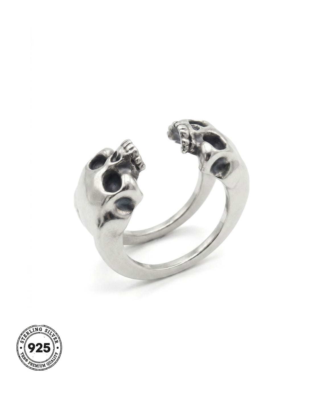 YRH® 03 Ring Jacket in oxidised recycled 925 silver, smart ring jacket, compatible with Oura and RingConn, by yoreh®